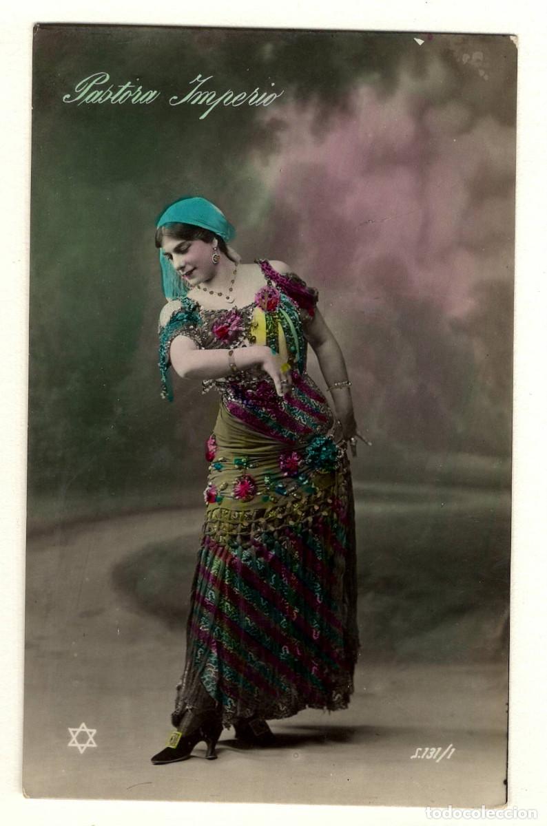 Fotograf&iacute;a antigua: PASTORA IMPERIO, fotograf&iacute;a iluminada.