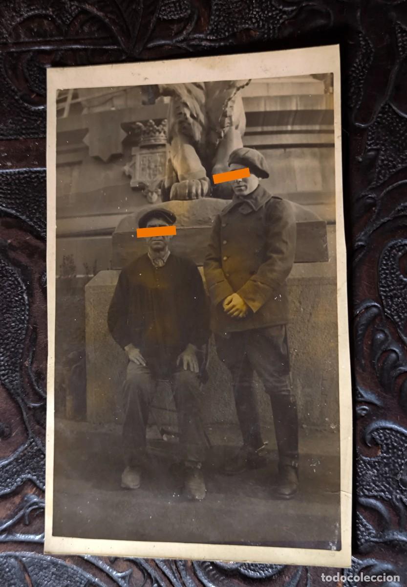 Fotograf&iacute;a antigua: Antigua fotograf&iacute;a postal militar. Barcelona. A&ntilde;os 20.