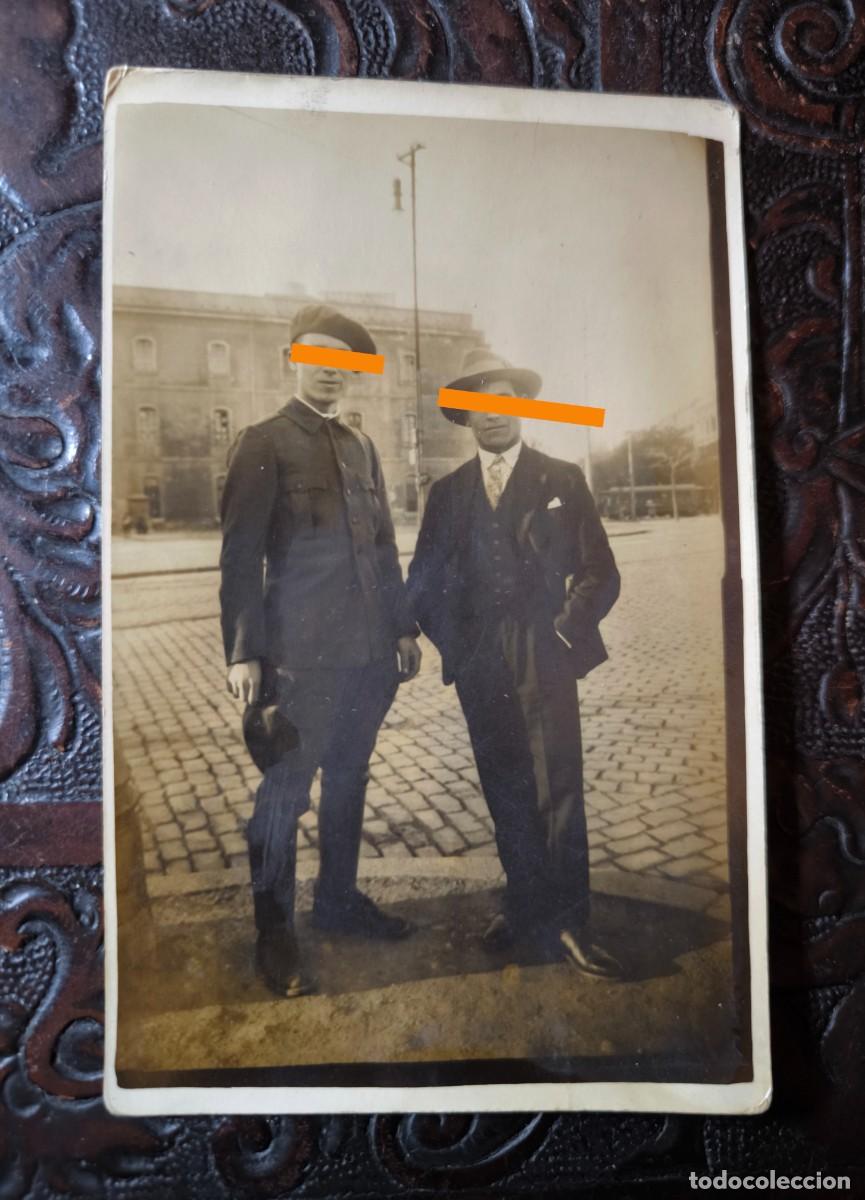 Fotograf&iacute;a antigua: Antigua fotograf&iacute;a postal militar. Barcelona. A&ntilde;os 20.