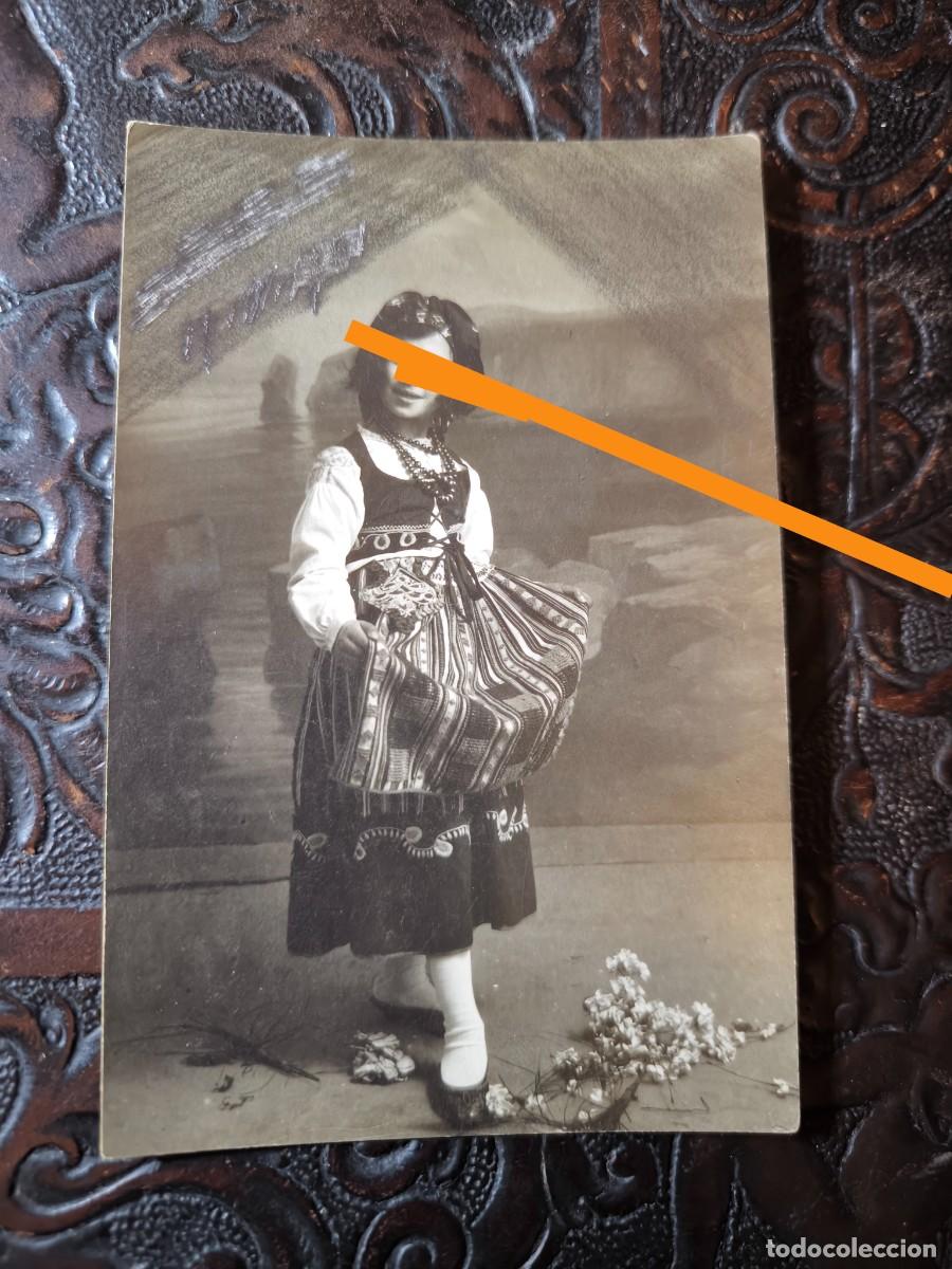 Fotograf&iacute;a antigua: Antigua fotograf&iacute;a postal. Retrato infantil. Fot&oacute;grafo, puerta del Sol 10, 11 y 12. Madrid
