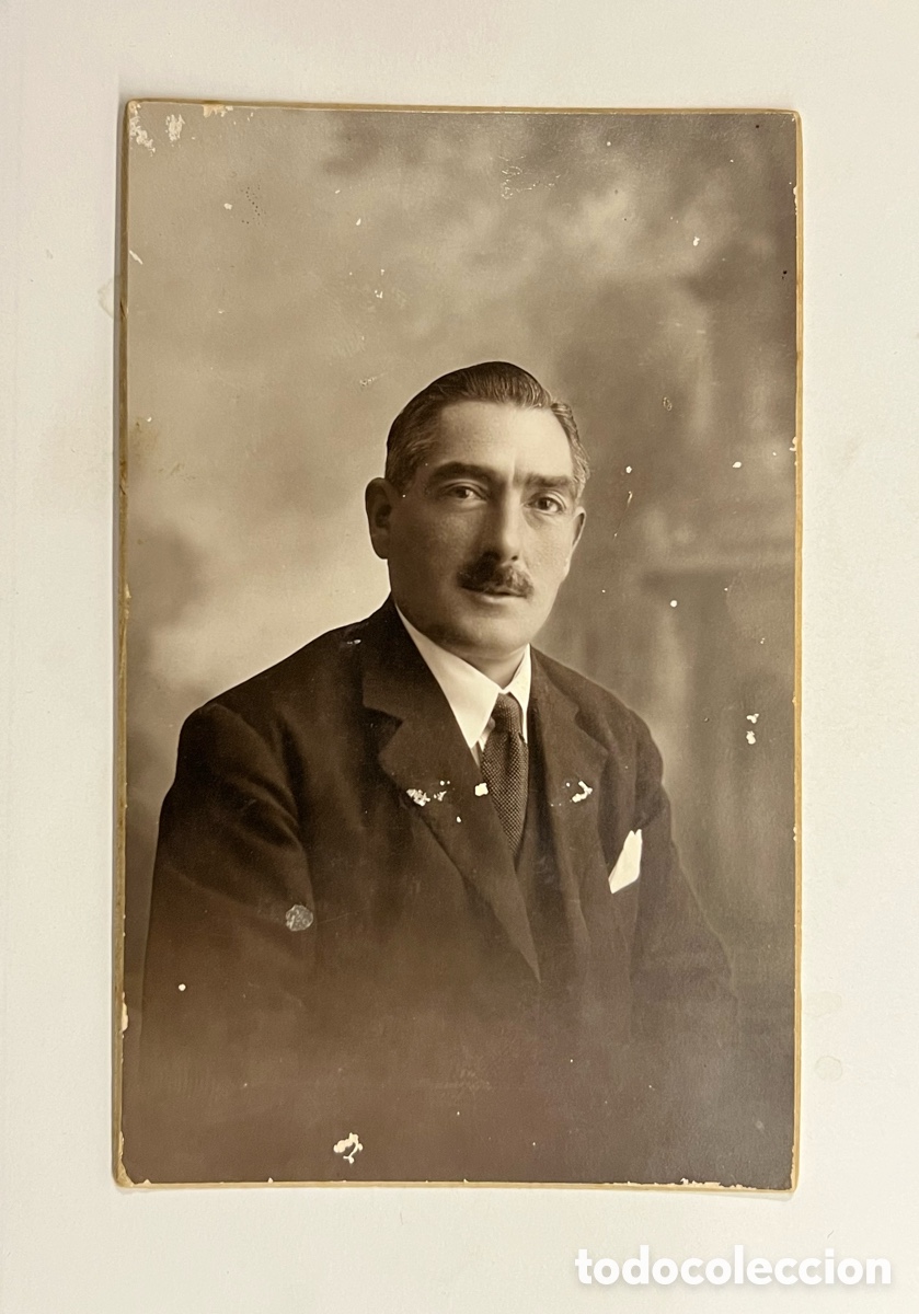 Fotografia antiga: RIBA ROJA (Valencia) Fotografía Manuel a su Vicenta.. FERRI, estudio fotográfico (a.1928)