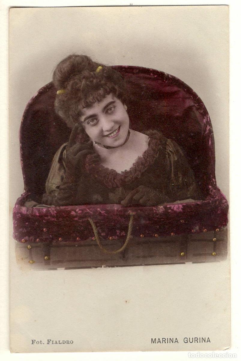 Fotograf&iacute;a antigua: Marina Gurina Belenguer (1882-1931) tiple y cupletista espa&ntilde;ola, FOTO FIALDRO.