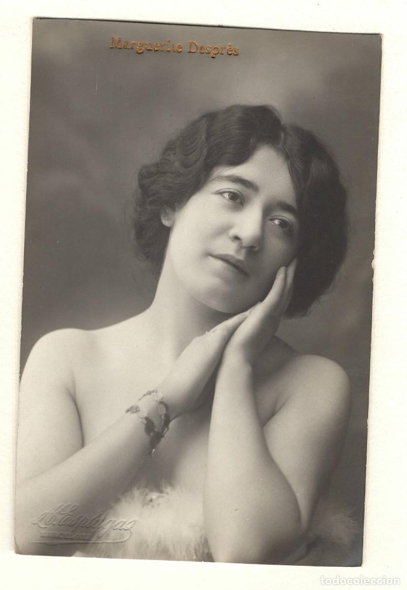 Fotograf&iacute;a antigua: MARGUERITE DESPR&Egrave;S, ACTRIZ. FOTO: ANTONIO ESPLUGAS. 1915 APROX.