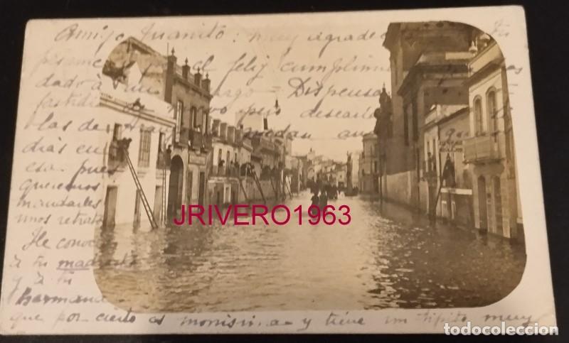 Fotograf&iacute;a antigua: SEVILLA, 1912, EFECTOS DE LAS RIADAS