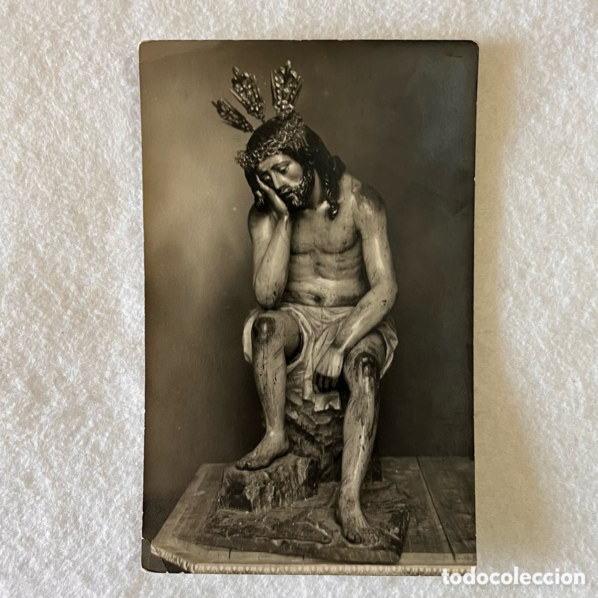 Fotograf&iacute;a antigua: SEMANA SANTA SEVILLA / MAIRENA DEL ALCOR / FOTOGRAF&Iacute;A POSTAL CRISTO HERMANDAD DE LA HUMILDAD