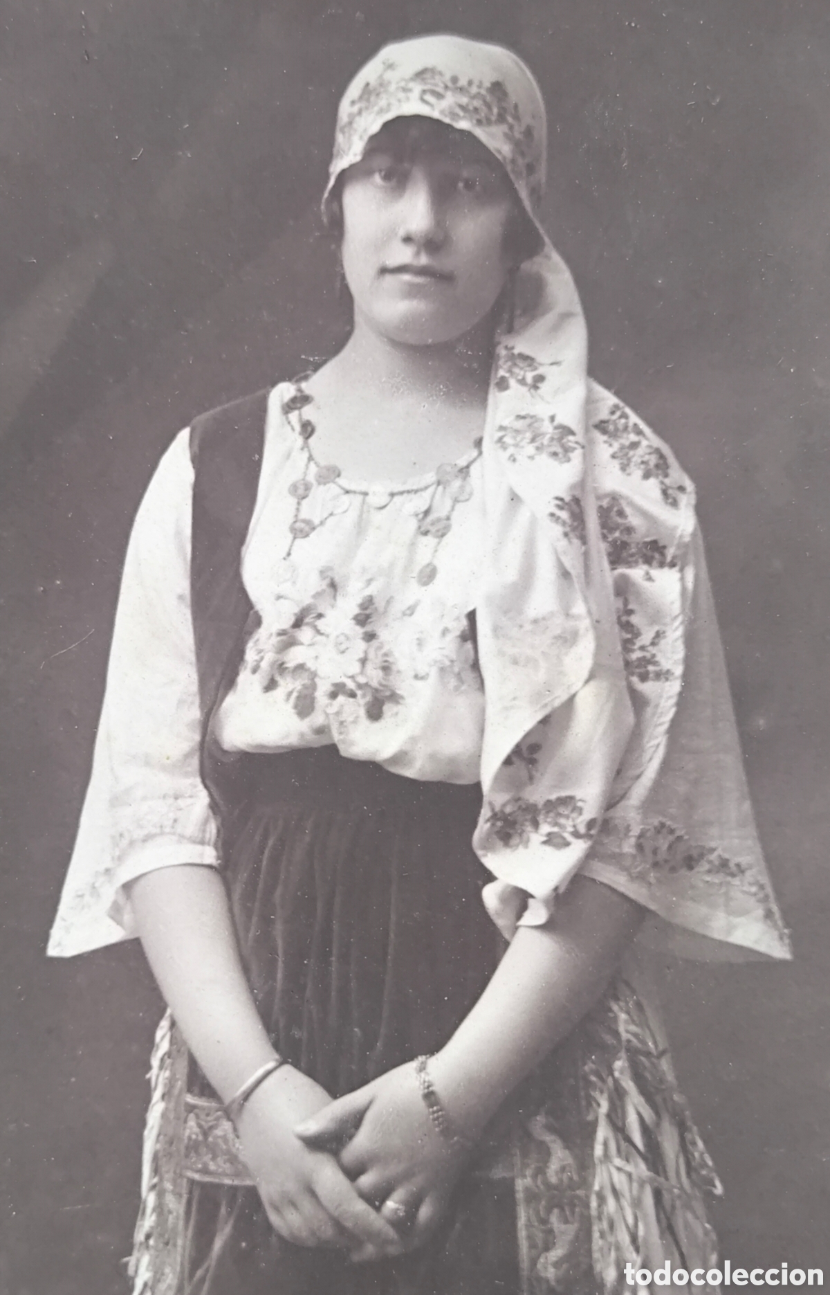 Fotograf&iacute;a antigua: FOTOGRAF&Iacute;A RETRATO DAMA POSTAL FOTOGR&Aacute;FICA FOTOGRAFO MON Y NOVAS PONTEVEDRA 1920