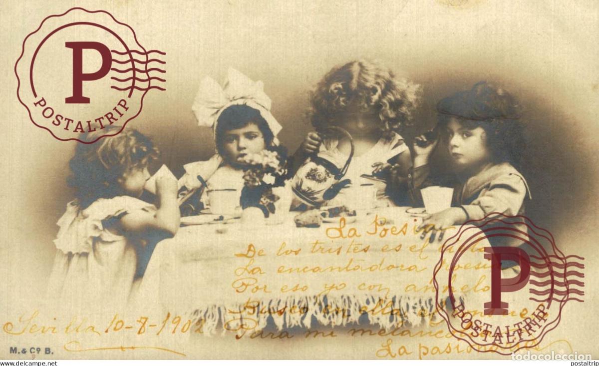 Fotograf&iacute;a antigua: NI&Ntilde;OS. KIDS. ENFANTS. RPPC