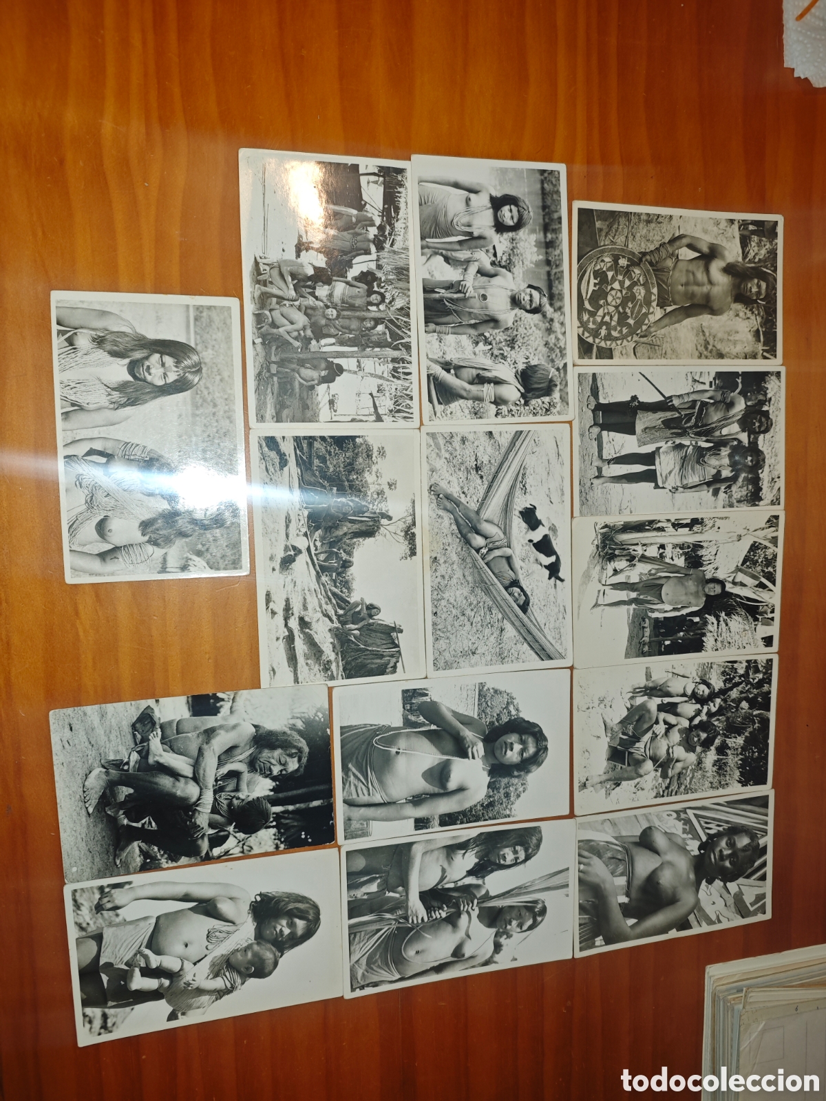 Fotograf&iacute;a antigua: Lote de 14 Postales antiguas Ind&iacute;genas.