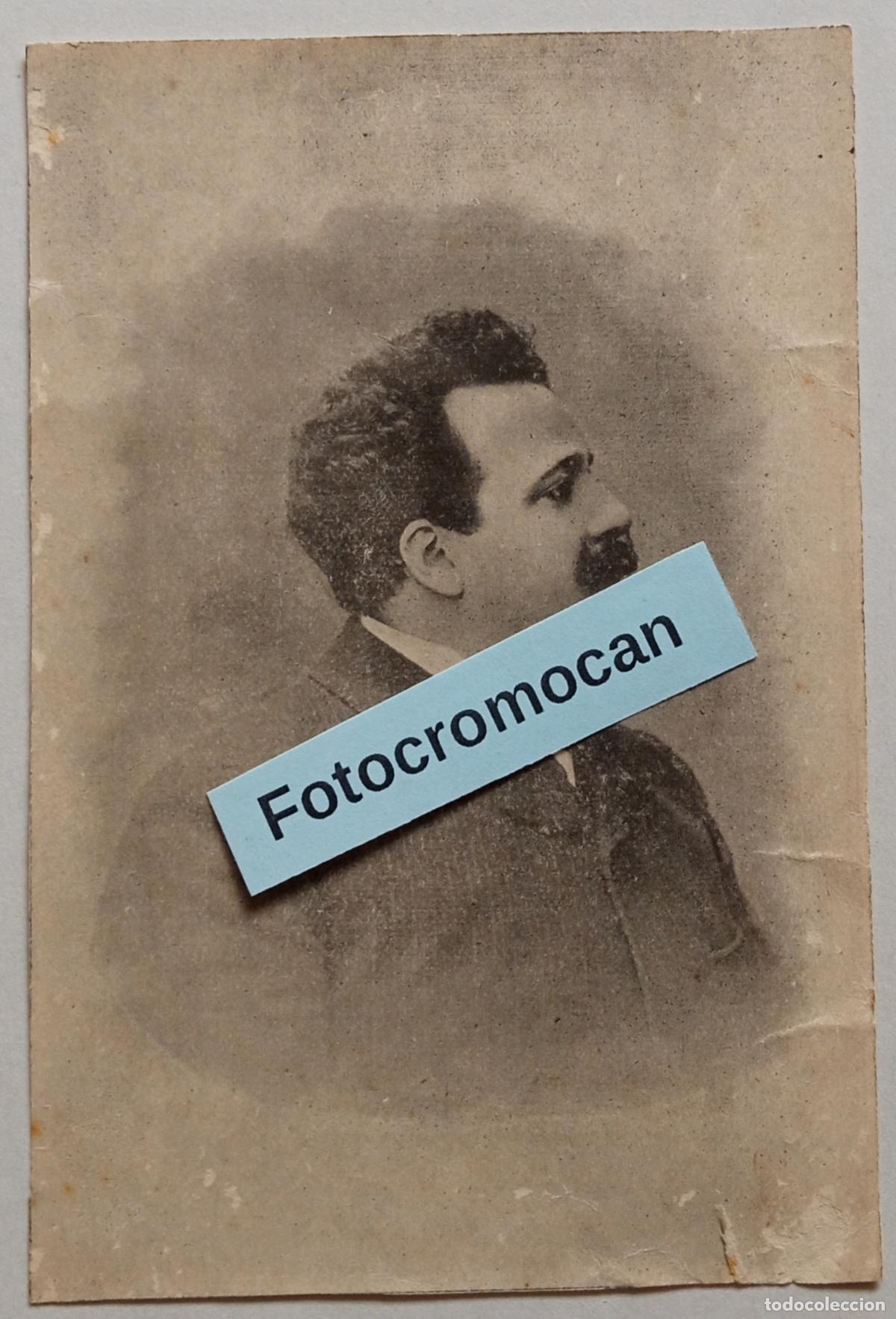 Fotograf&iacute;a antigua: TEATRO P&Eacute;REZ GALD&Oacute;S. CONCIERTO DEL BAR&Iacute;TONO N&Eacute;STOR DE LA TORRE. 23 DE AGOSTO DE 1908. PUBLICIDAD