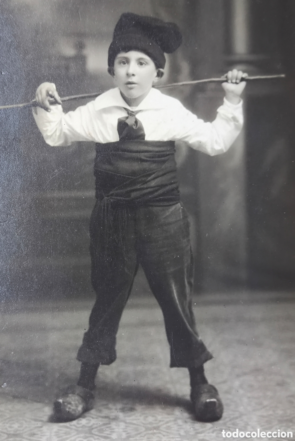 Fotograf&iacute;a antigua: CATALUNYA FOTOGRAF&Iacute;A RETRAT NEN CATALANET MANELIC POSTAL FOTOGR&Aacute;FICA FOT&Oacute;GRAFO BA&Ntilde;ON VIC C. 1910