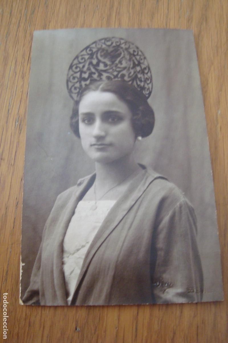 Fotograf&iacute;a antigua: ANTIGUA FOTOGRAFIA DE CHICA CON PEINETA. FOTO GRANZMAN SEVILLA A&Ntilde;OS 20.30