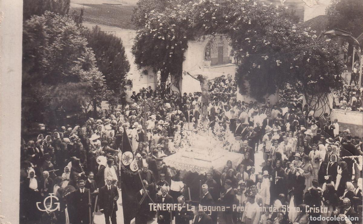 Fotograf&iacute;a antigua: TENERIFE LA LAGUNA PROCESION DEL STIMO CRISTO