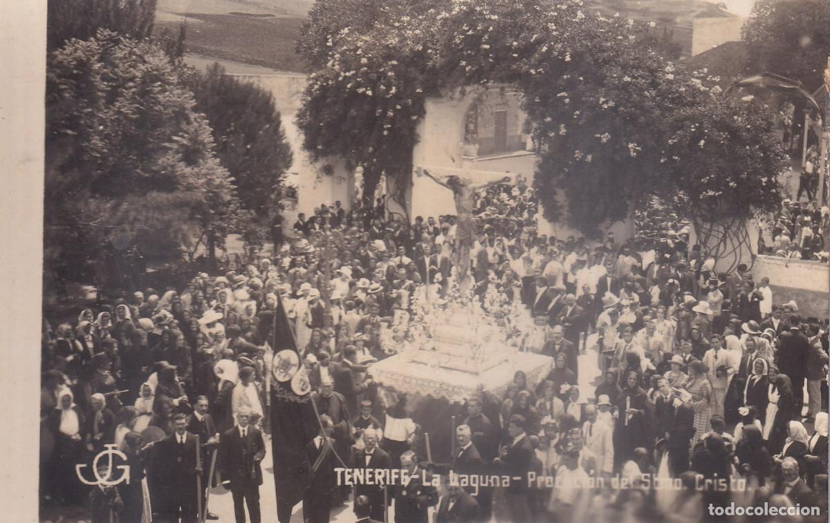 Fotograf&iacute;a antigua: TENERIFE LA LAGUNA PROCESION DEL STIMO CRISTO
