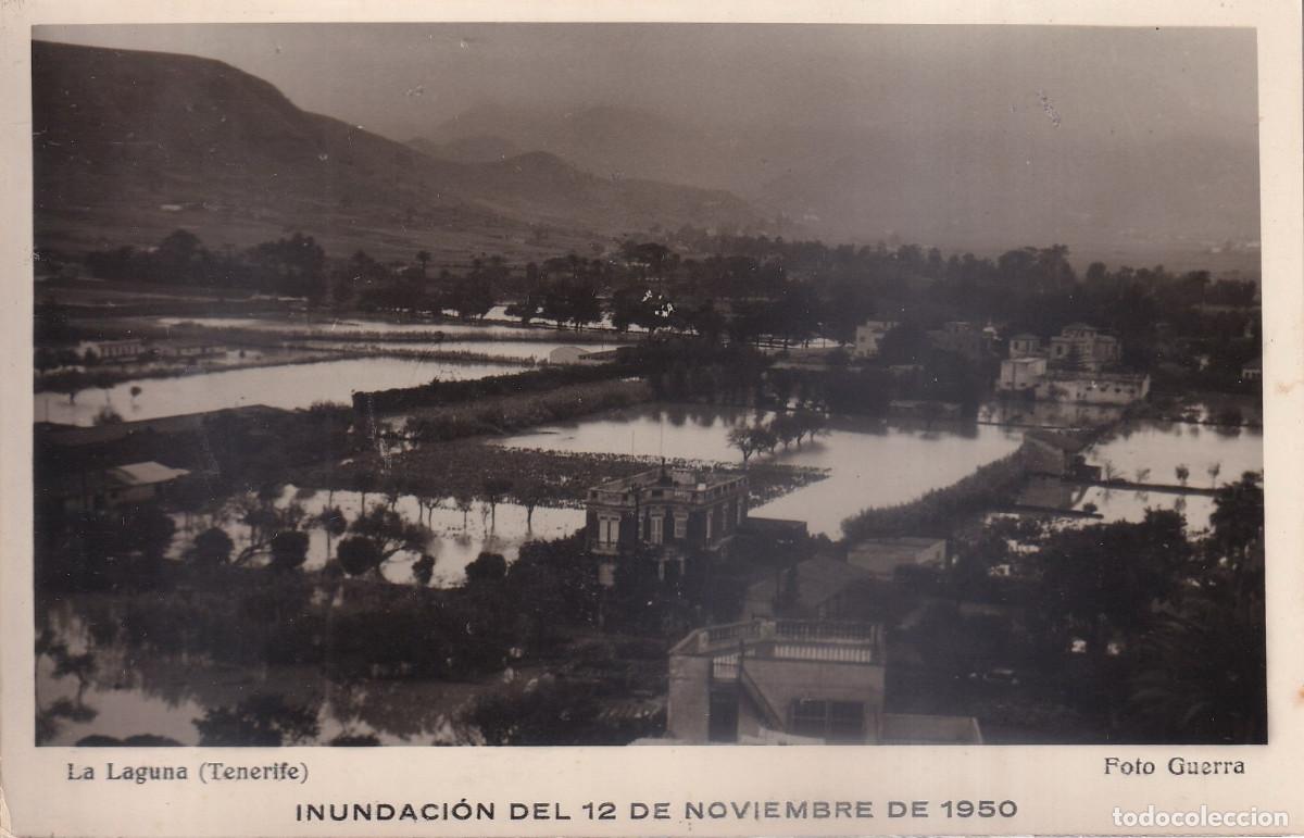 Fotograf&iacute;a antigua: TENERIFE LA LAGUNA INUNDACION DEL 12 NOVIEMBRE 1950