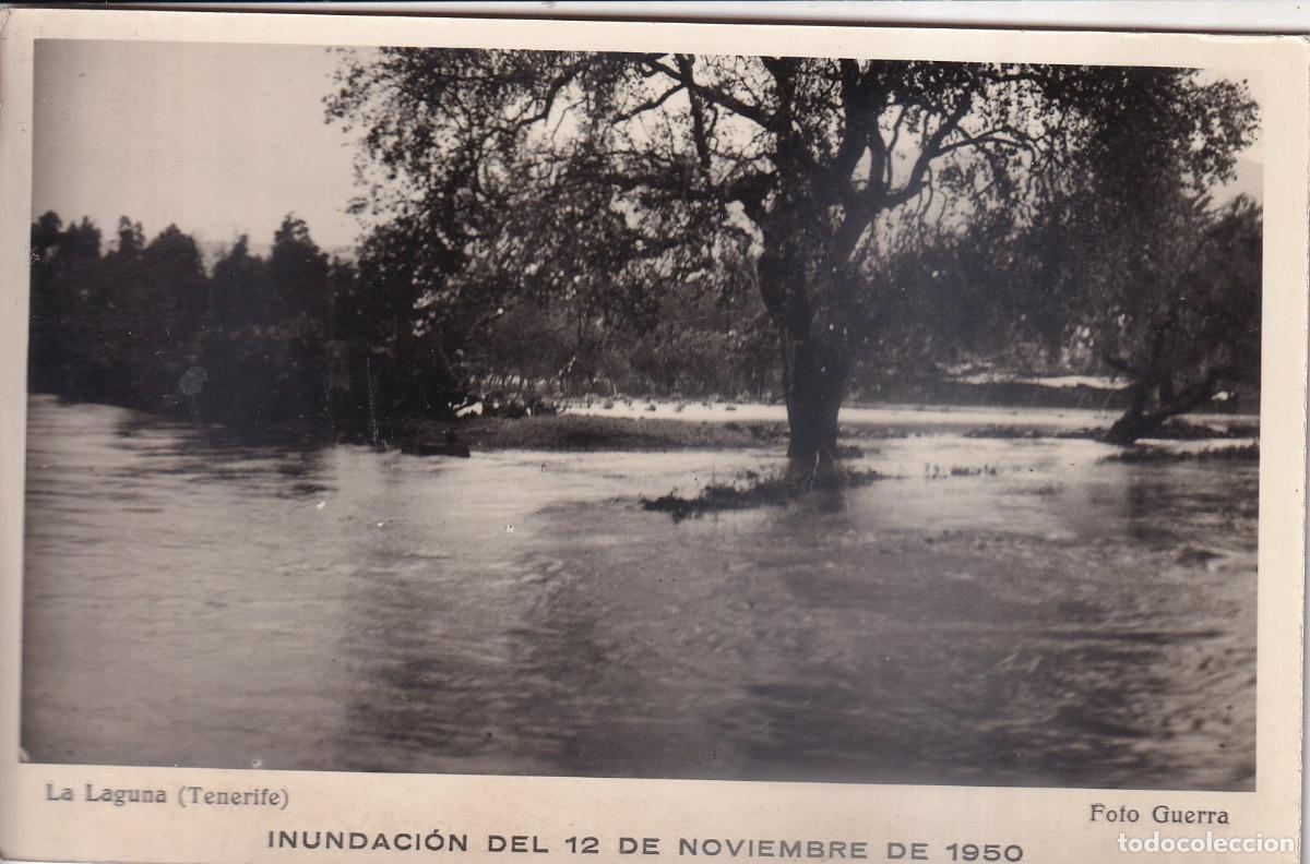 Fotograf&iacute;a antigua: TENERIFE LA LAGUNA INUNDACION DEL 12 NOVIEMBRE 1950