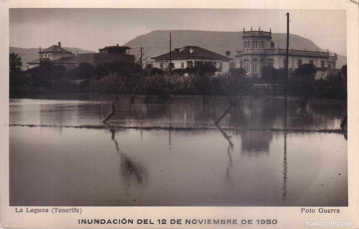 Fotograf&iacute;a antigua: TENERIFE LA LAGUNA INUNDACION DEL 12 NOVIEMBRE 1950