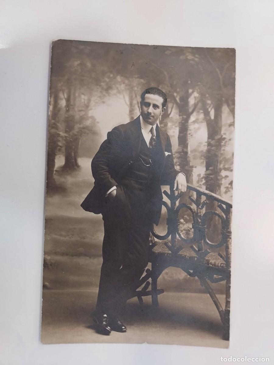 Fotograf&iacute;a antigua: FOTOGRAFO YDELMON, BURGOS. RETRATO ESTUDIO CABALLERO. 8 X 13 CM. CA. 1920-1930