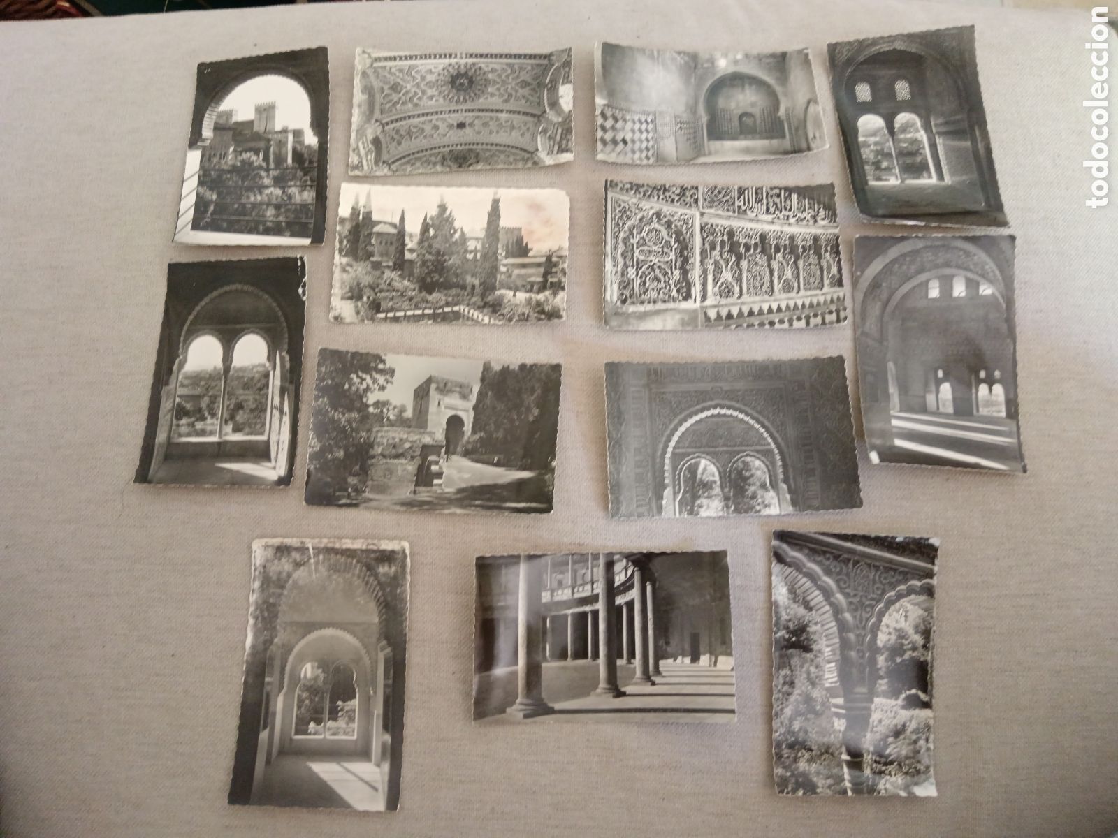 Fotograf&iacute;a antigua: Conjunto de postales antiguas de Granada y la Alhambra