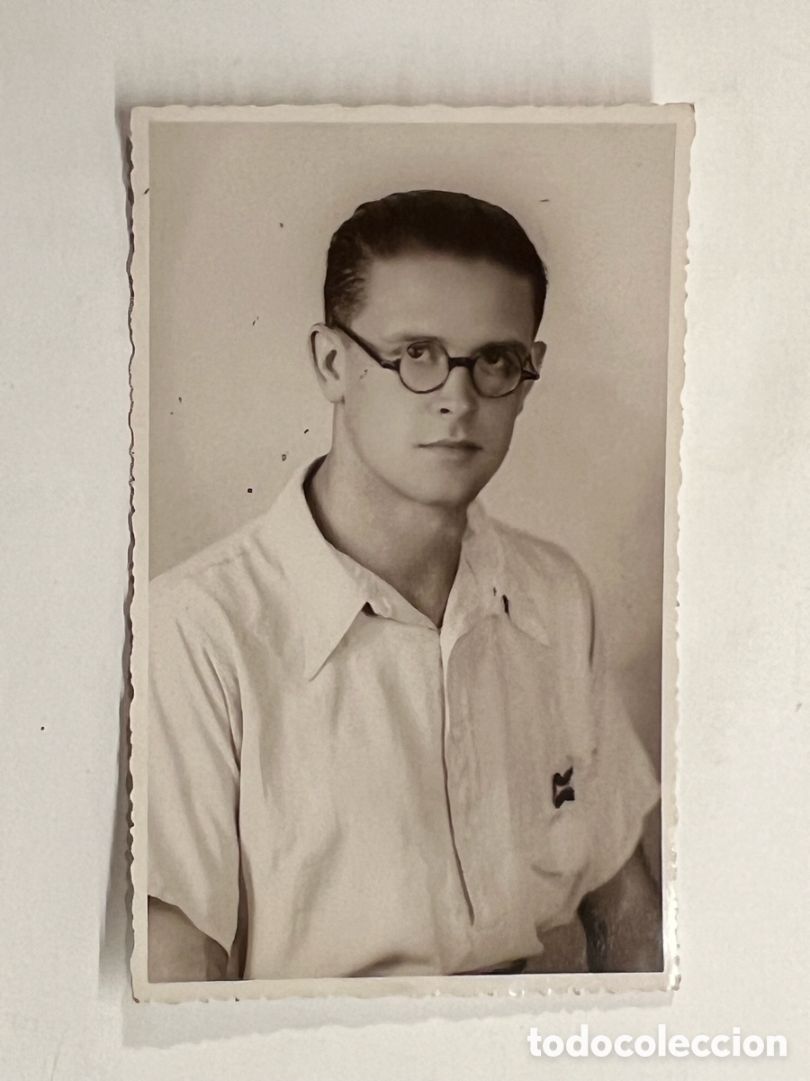 Fotograf&iacute;a antigua: VALENCIA.. un joven de izquierdas en la Valencia del + 11 de Abril de 1937.. asesinado ? EN RECUERDO