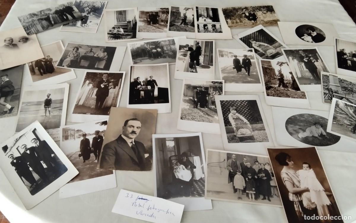 Fotograf&iacute;a antigua: LOTE DE 33 POSTALES FOTOGRAFICAS ANTIGUAS MAYORIA PERSONAS