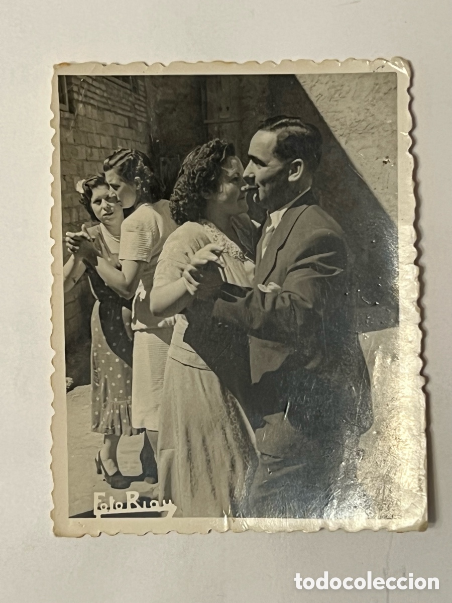 Fotograf&iacute;a antigua: MINUTEROS CASTELL&Oacute;N.. Foto Riau.. Fotograf&iacute;a Aquellos Bailes. Pasodobles de mi pueblo.. (h.1950?)