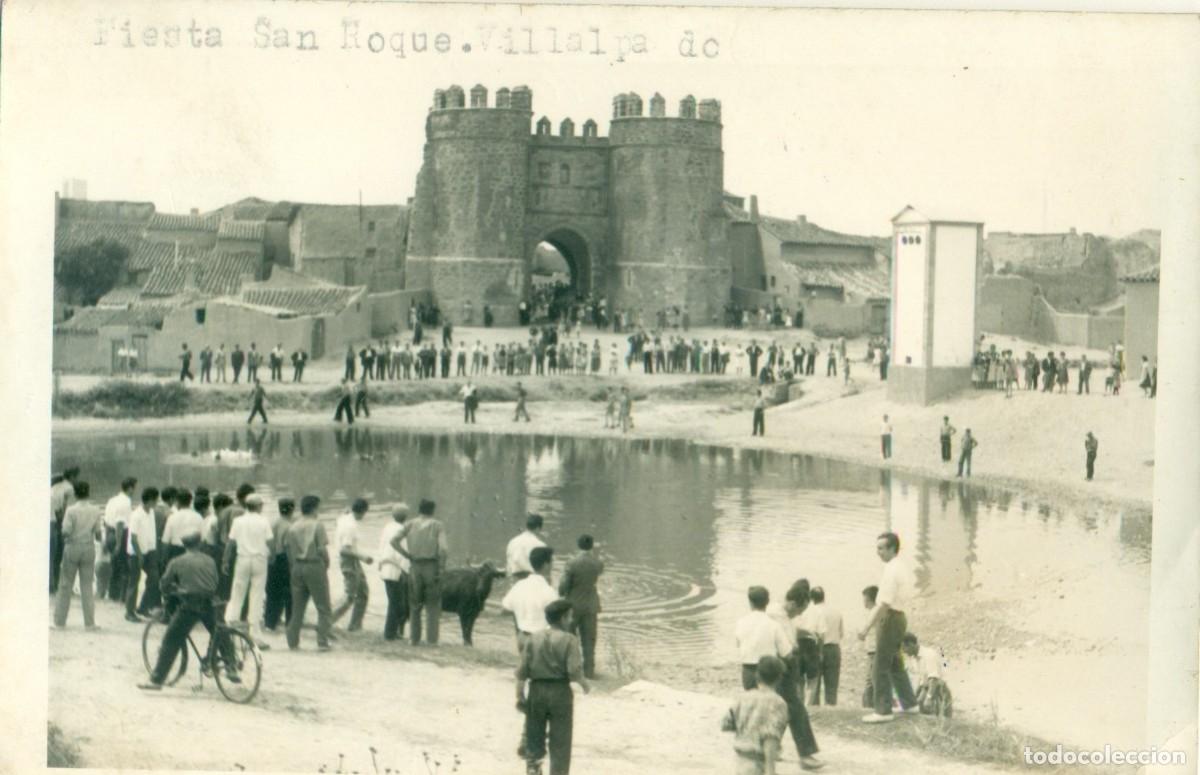 Fotograf&iacute;a antigua: ZAMORA. VILLALPANDO . FIESTA DE TOROS. ESCRITA EN 1960. TAMA&Ntilde;O POSTAL. MUY RARA.