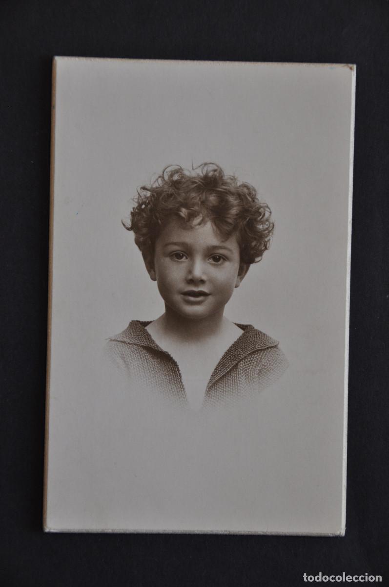 Fotograf&iacute;a antigua: RETRATO DE UN NI&Ntilde;O - FOT&Oacute;GRAFO GARRORENA (BADAJOZ) - FECHADA EN 1928