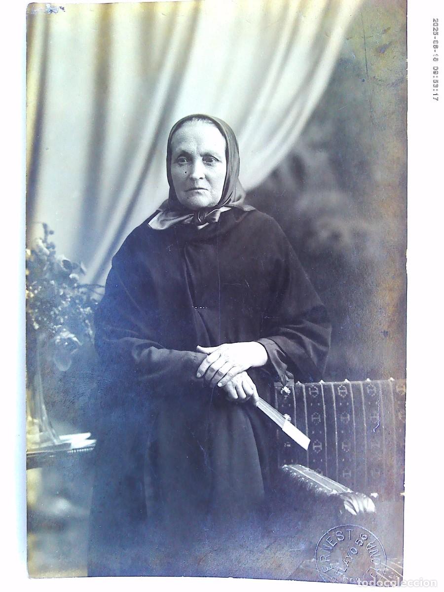 Alte Fotografie: BONITA FOTO DE ESTUDIO DE SE&Ntilde;ORA MAYOR DE LUTO, PRINCIPIOS DE SIGLO. DE ERNEST, BARCELONA