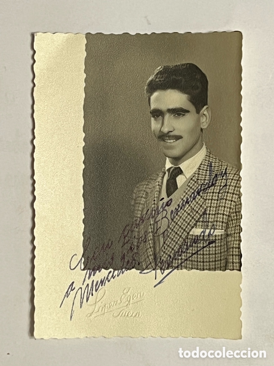 Fotograf&iacute;a antigua: SUECA, L&oacute;pez Egea, fot&oacute;grafo&hellip; el joven Fernando. (h.1950?) Med&iacute;das: 10 x 7 cm.,