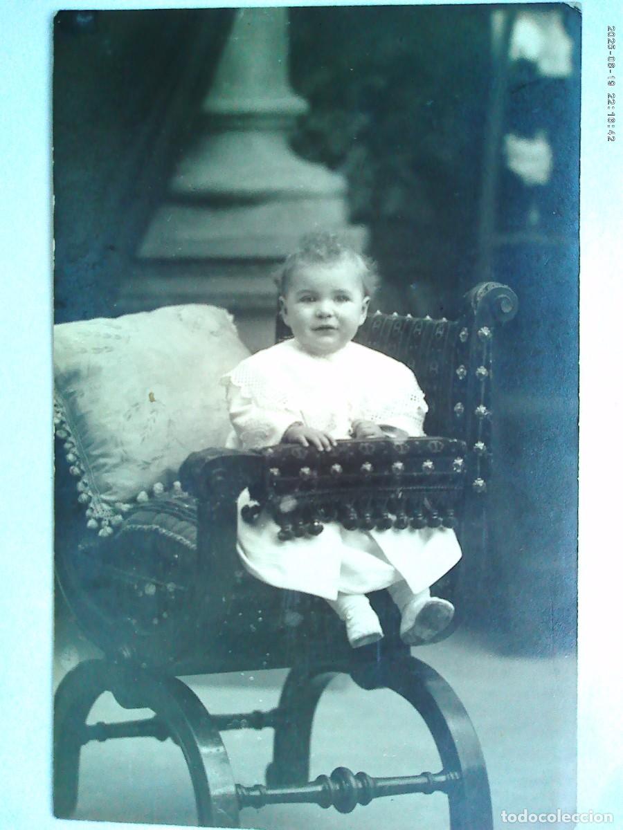 Alte Fotografie: PRECIOSA FOTO DE ESTUDIO DE NI&Ntilde;O PEQUE&Ntilde;O, PRINCIPIOS DE SIGLO. DE ERNEST , BARCELONA
