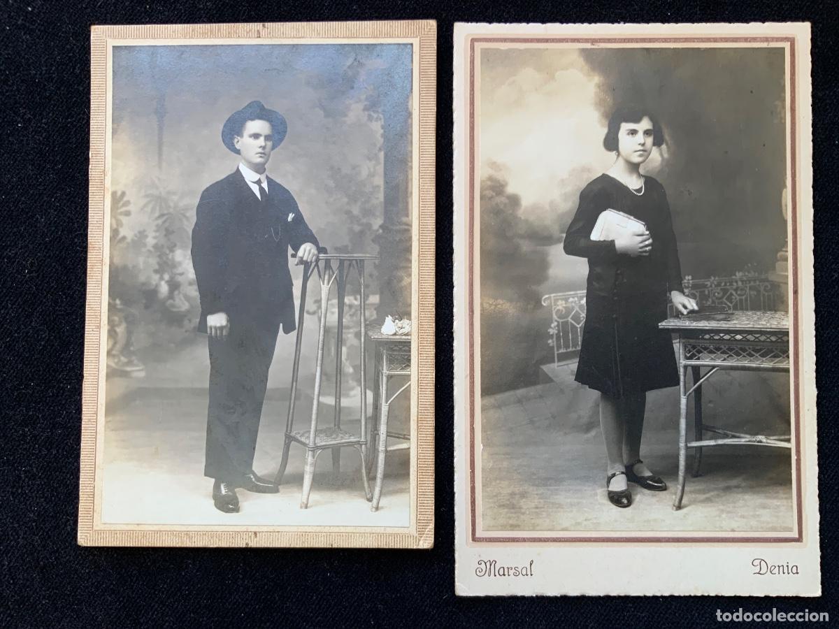 Fotograf&iacute;a antigua: Par de fotografias de principios de siglo XX, Denia. Marsal