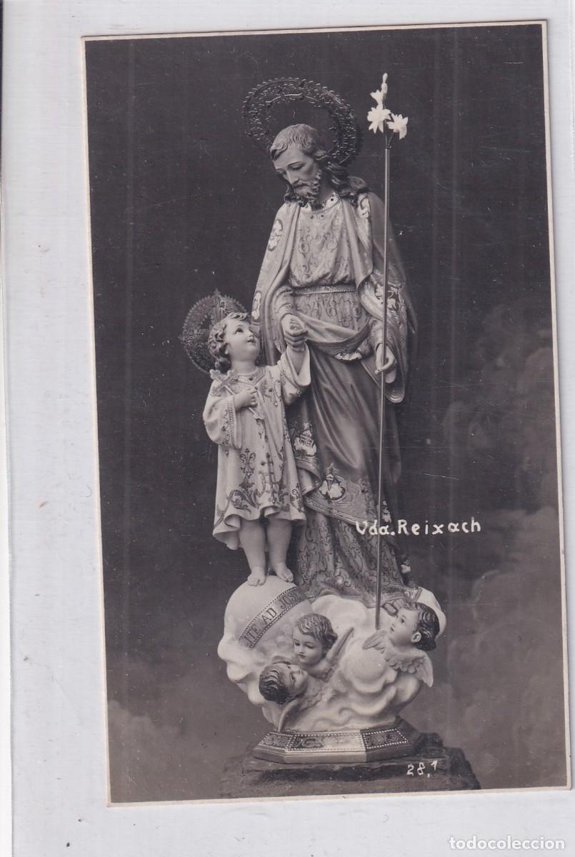 Fotograf&iacute;a antigua: Postal fotogr&aacute;fica Imagen de San Jos&eacute; viuda de Reixach
