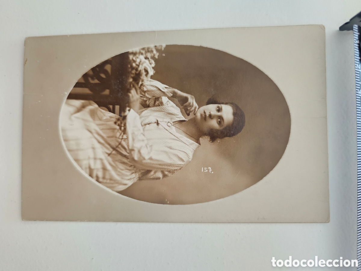 Fotograf&iacute;a antigua: Fotograf&iacute;a de chica fot&oacute;grafo E. Serra Mart&iacute; Barcelona
