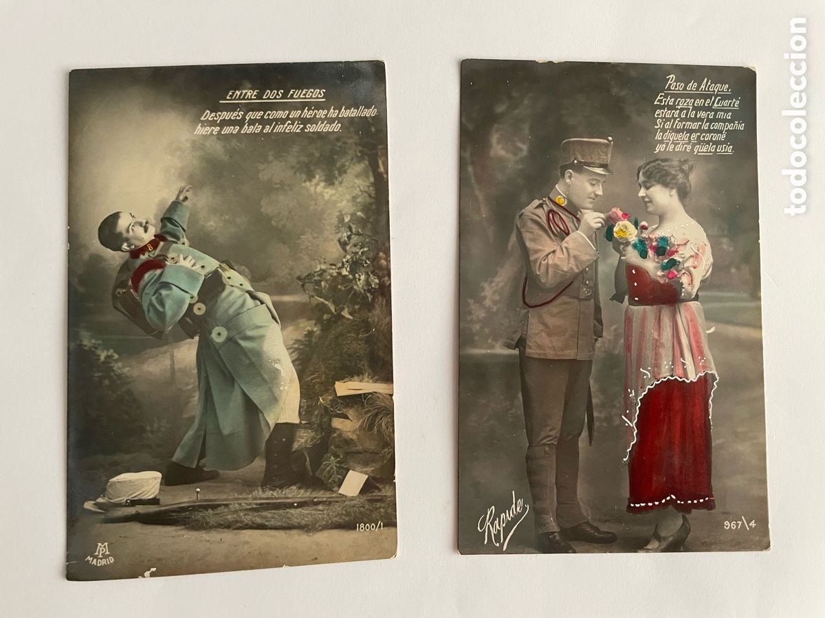 Fotograf&iacute;a antigua: Antiguas postales militares
