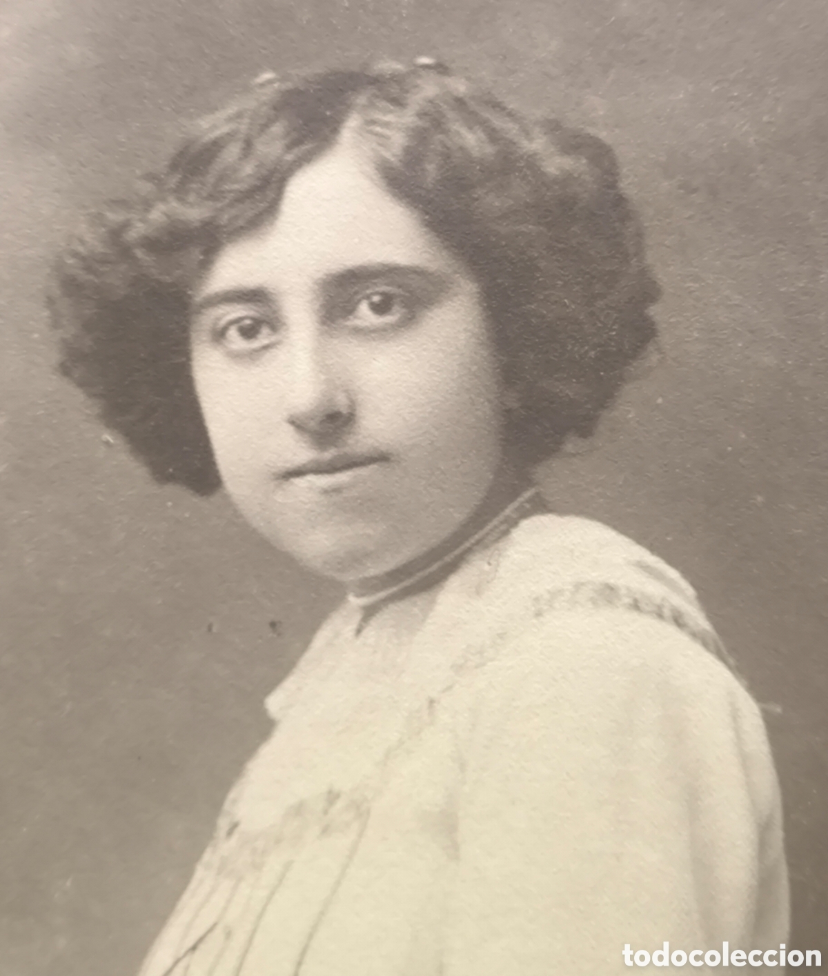 Fotograf&iacute;a antigua: FOTOGRAF&Iacute;A RETRATO DE ESTUDIO DAMA POSTAL FOT&Oacute;GRAFO BENJAMIN SANTANDER C. 1925