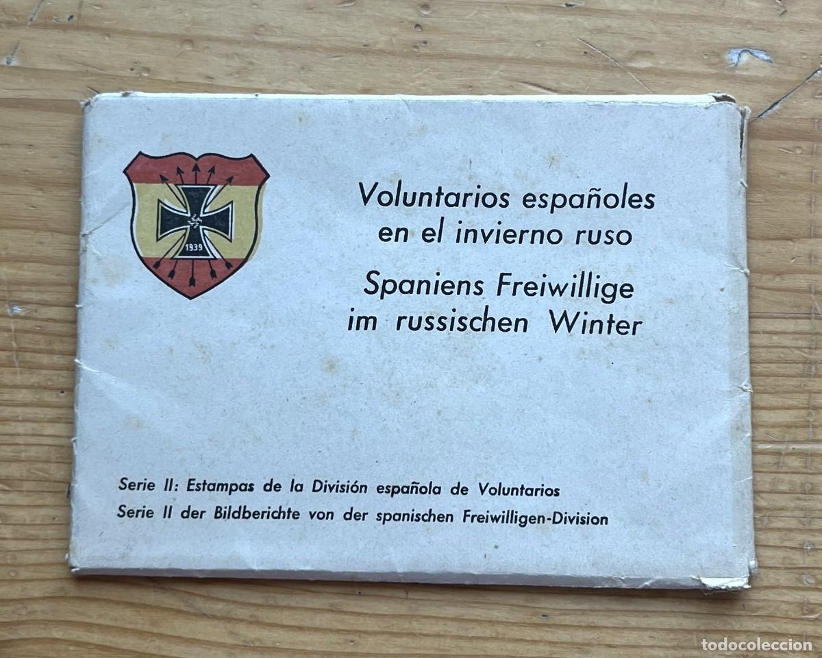 Fotograf&iacute;a antigua: 12 Postales-fotos Voluntarios espa&ntilde;oles en el invierno ruso serie II biling&uuml;e espa&ntilde;ol-alem&aacute;n.