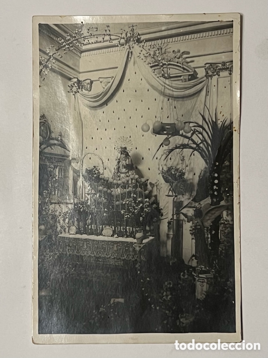 Fotograf&iacute;a antigua: NTRA SRA DE LOS DESAMPARADOS. Patrona de Muro de Alcoy. Destruida en la Guerra Civil
