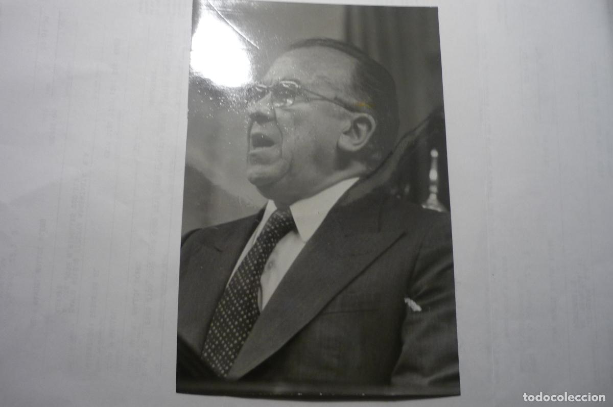 Fotograf&iacute;a antigua: foto prensa tama&ntilde;o postal politica santiago carrillo -partido comunista