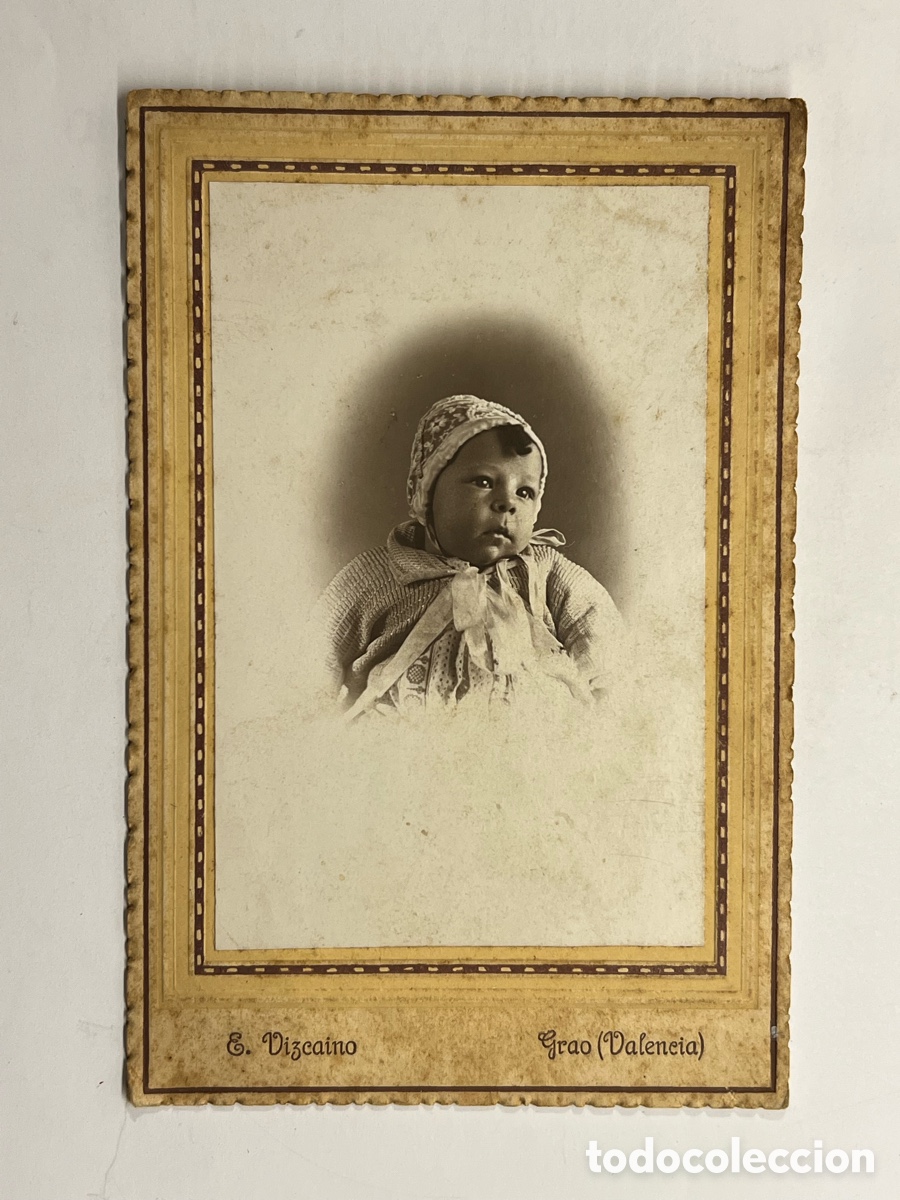 Fotograf&iacute;a antigua: NI&Ntilde;OS, BeBe.. GRAO DE VALENCIA Foto, E. Vizca&iacute;no, Retrato BeBe de meses (h.1920?)