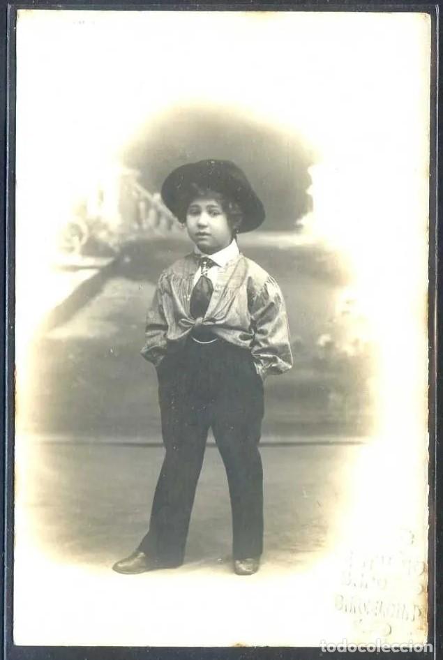 Antique Photography: Foto *Estudio Bar&oacute; - Barcelona* Sello seco fot&oacute;grafo. Nueva.