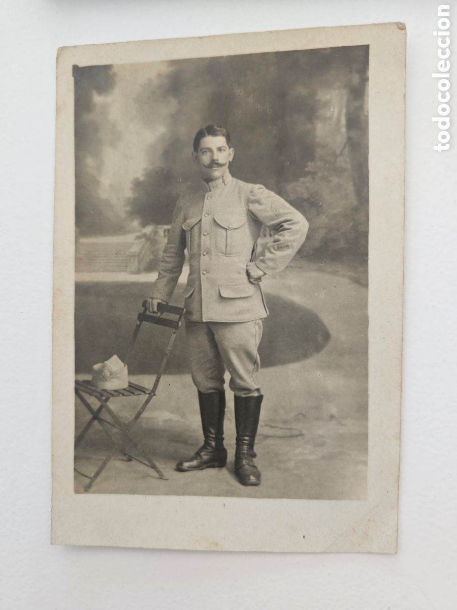 Fotograf&iacute;a antigua: Carte postale de soldado 1917 Spuvenir del 3er a&ntilde;o de Guerra