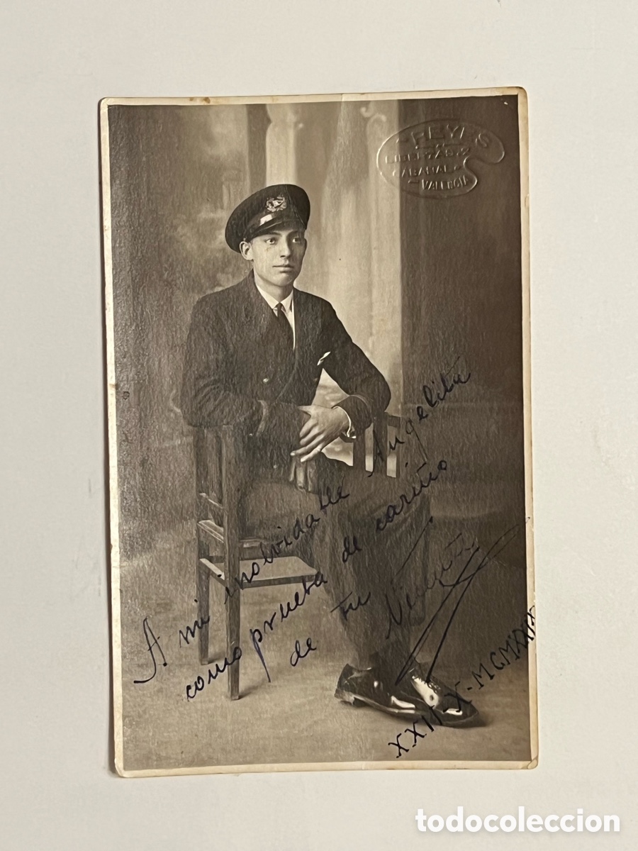 Fotograf&iacute;a antigua: FOTO DE ESTUDIO REYES.. VALENCIA. OFICIAL DE COMPA&Ntilde;IA NAVIERA (a.1929)