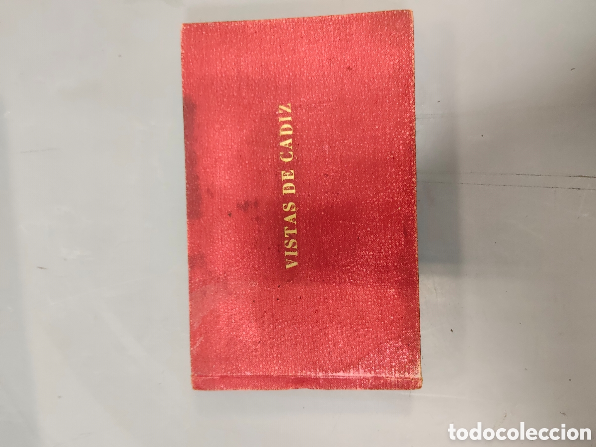 Fotograf&iacute;a antigua: Antiqu&iacute;simo libro de tarjetas de vistas de C&aacute;diz