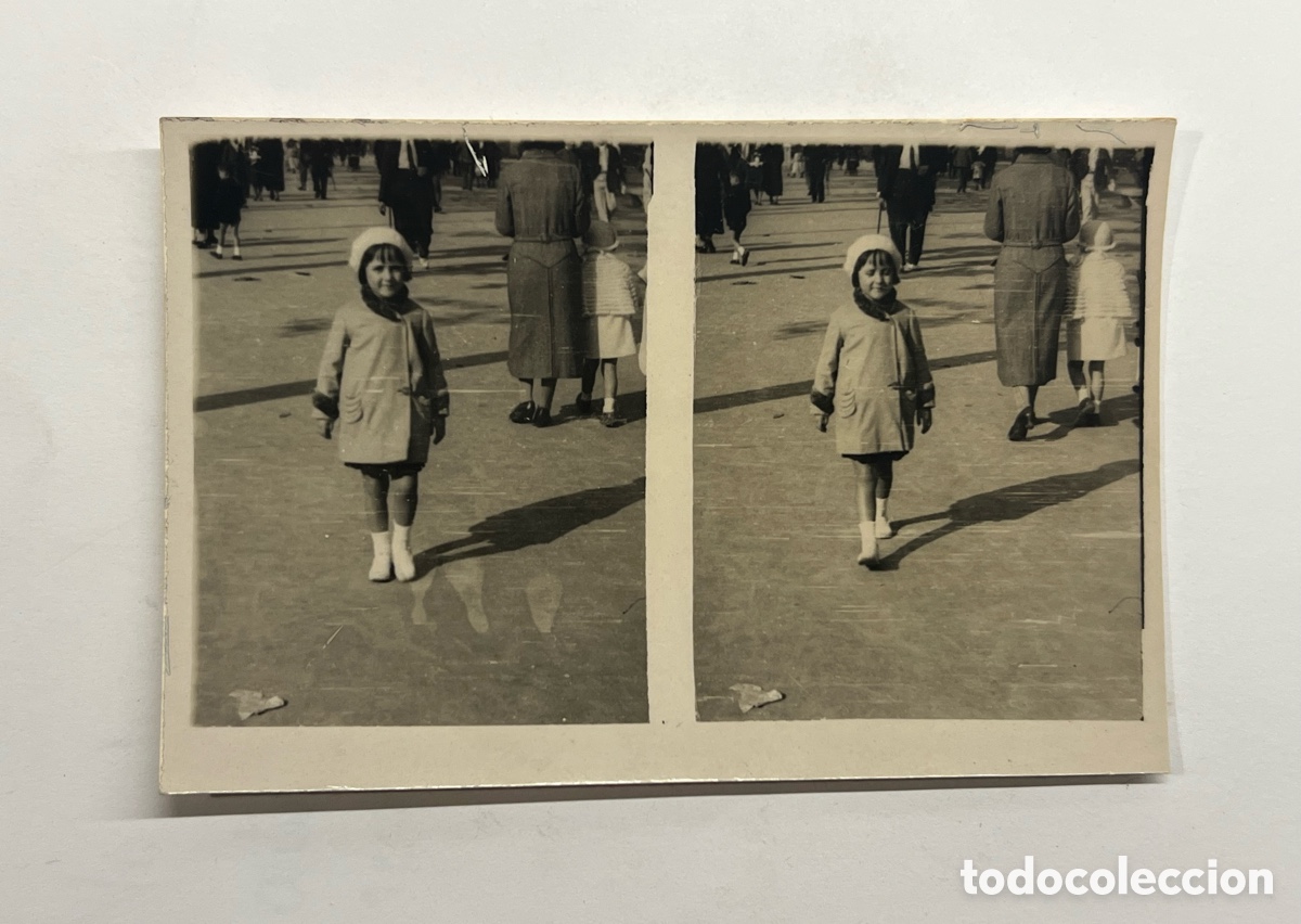 Antique Photography: BARCELONA. Minuteros (2) Pla&ccedil;a de Catalunya. Al meu estimat PaPa.. (a.1932)