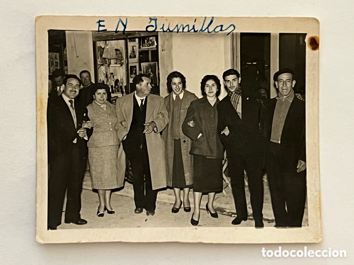 Fotograf&iacute;a antigua: MINUTEROS JUMILLA (Murcia) Fotograf&iacute;a una fr&iacute;a noche de Pascua.., Fotos Jos&eacute; Antonio (a.1957)