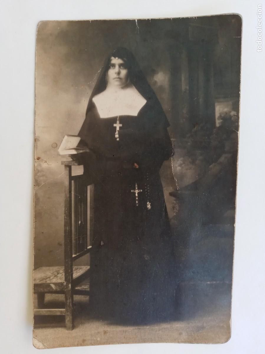 Fotograf&iacute;a antigua: PRECIOSA FOTO DE ESTUDIO DE RELIGIOSA , MONJA . PRINCIPIOS DE SIGLO