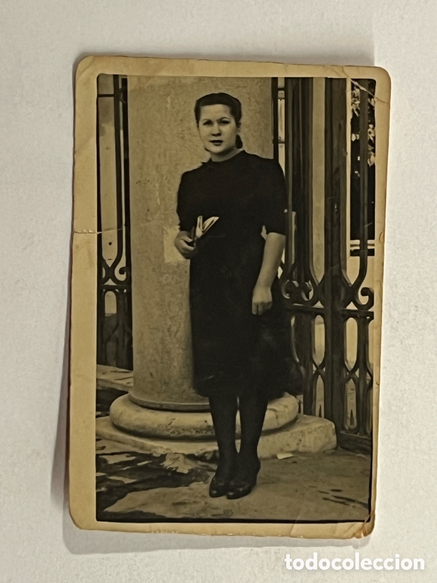 Fotograf&iacute;a antigua: MADRID. MINUTEROS la Tita Josefina a su sobrina, cuatro meses finalizada la Guerra Civil (a.1939)