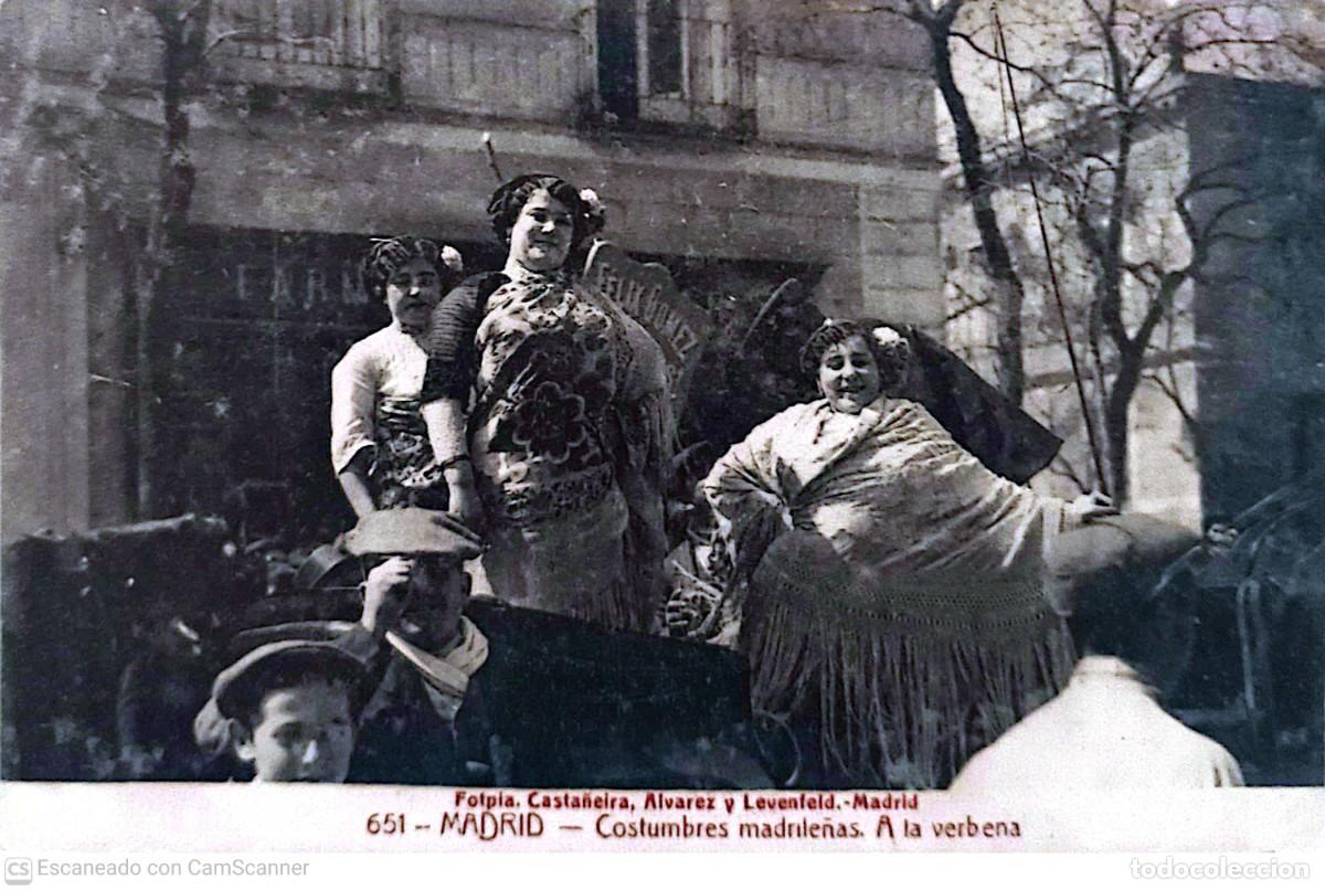 Fotograf&iacute;a antigua: Costumbres madrile&ntilde;as a la verbena