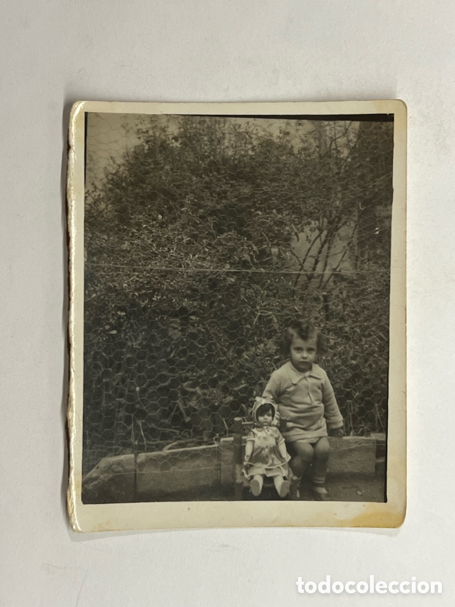 Fotograf&iacute;a antigua: MINUTEROS.. la fotograf&iacute;a al alcance de todos.. UTIEL, la ni&ntilde;a Hortensin a los dos a&ntilde;os.. (a.1933)