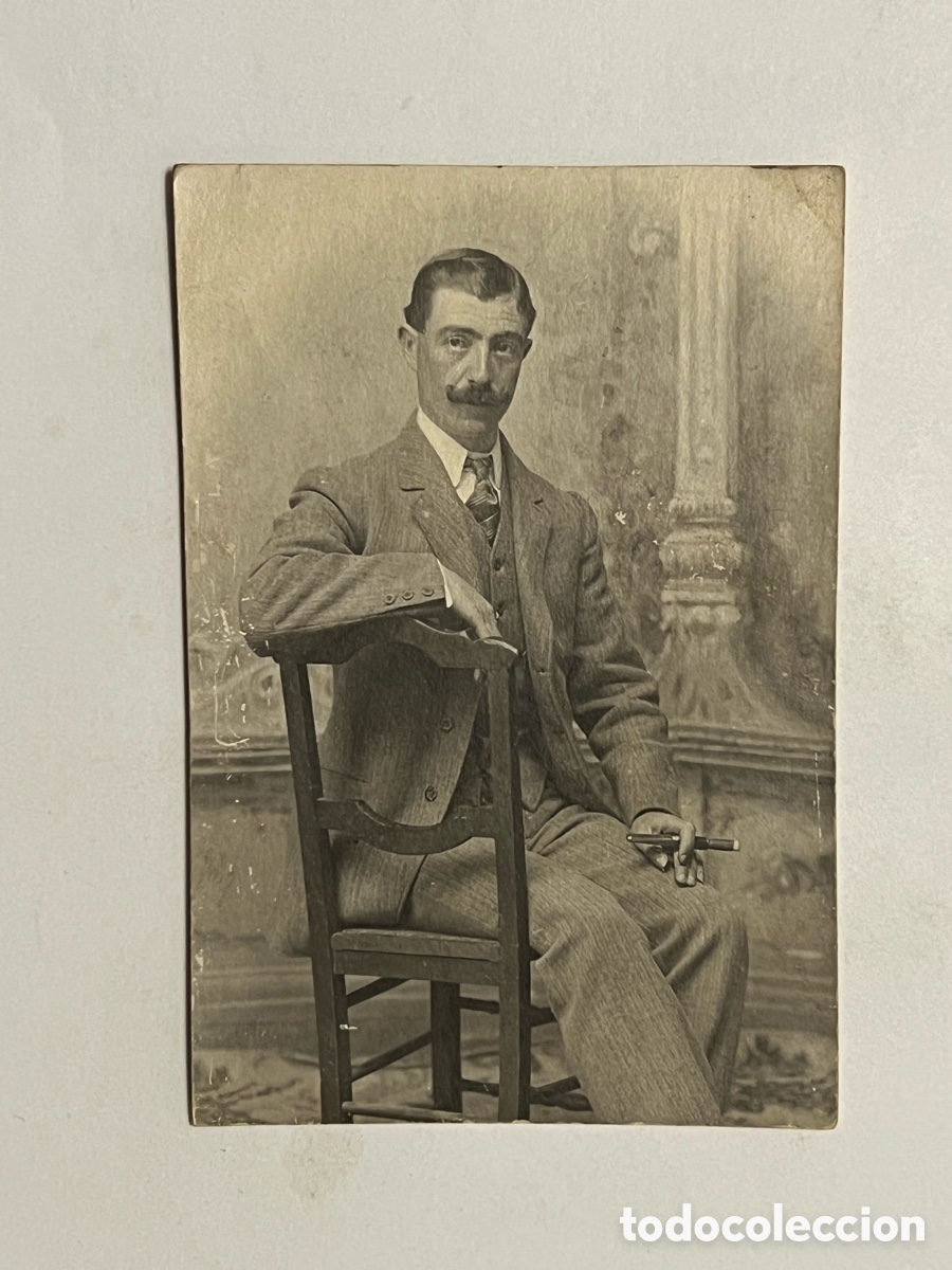 Fotograf&iacute;a antigua: GREGORIO SIRENA CORRECHER.. un apuesto caballero valenciano.. (h.1900?)